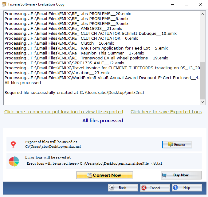 Convert EMLX to NSF Format